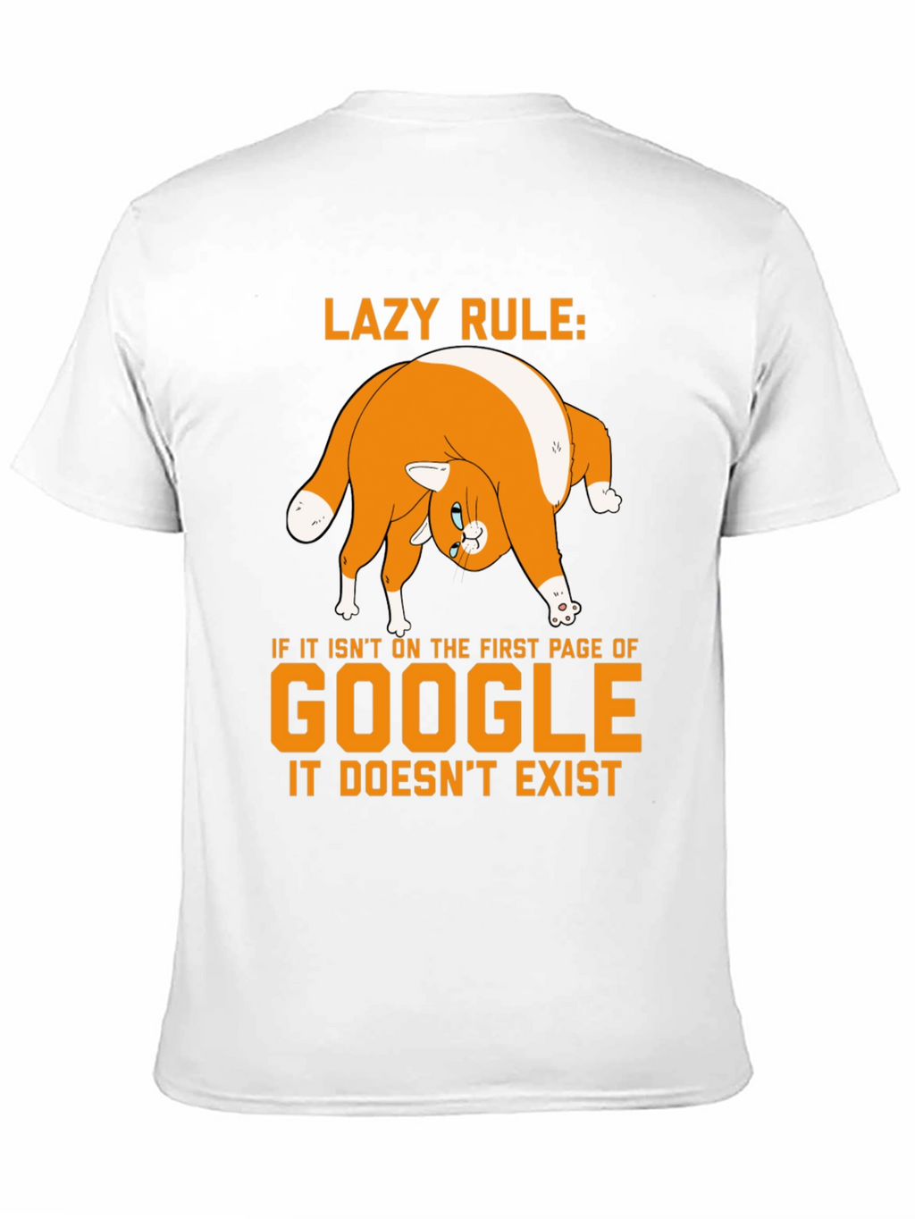 Lazy Rule Google Cat T-Shirt
