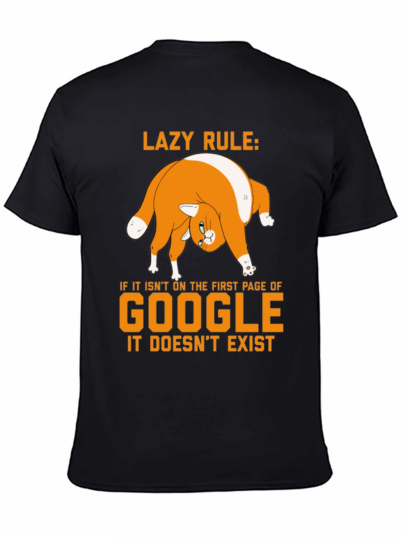 Lazy Rule Google Cat T-Shirt