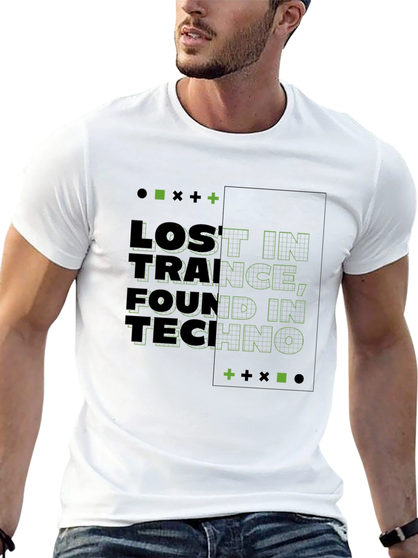 Lost in Trance Found in Techno Black T-Shirt