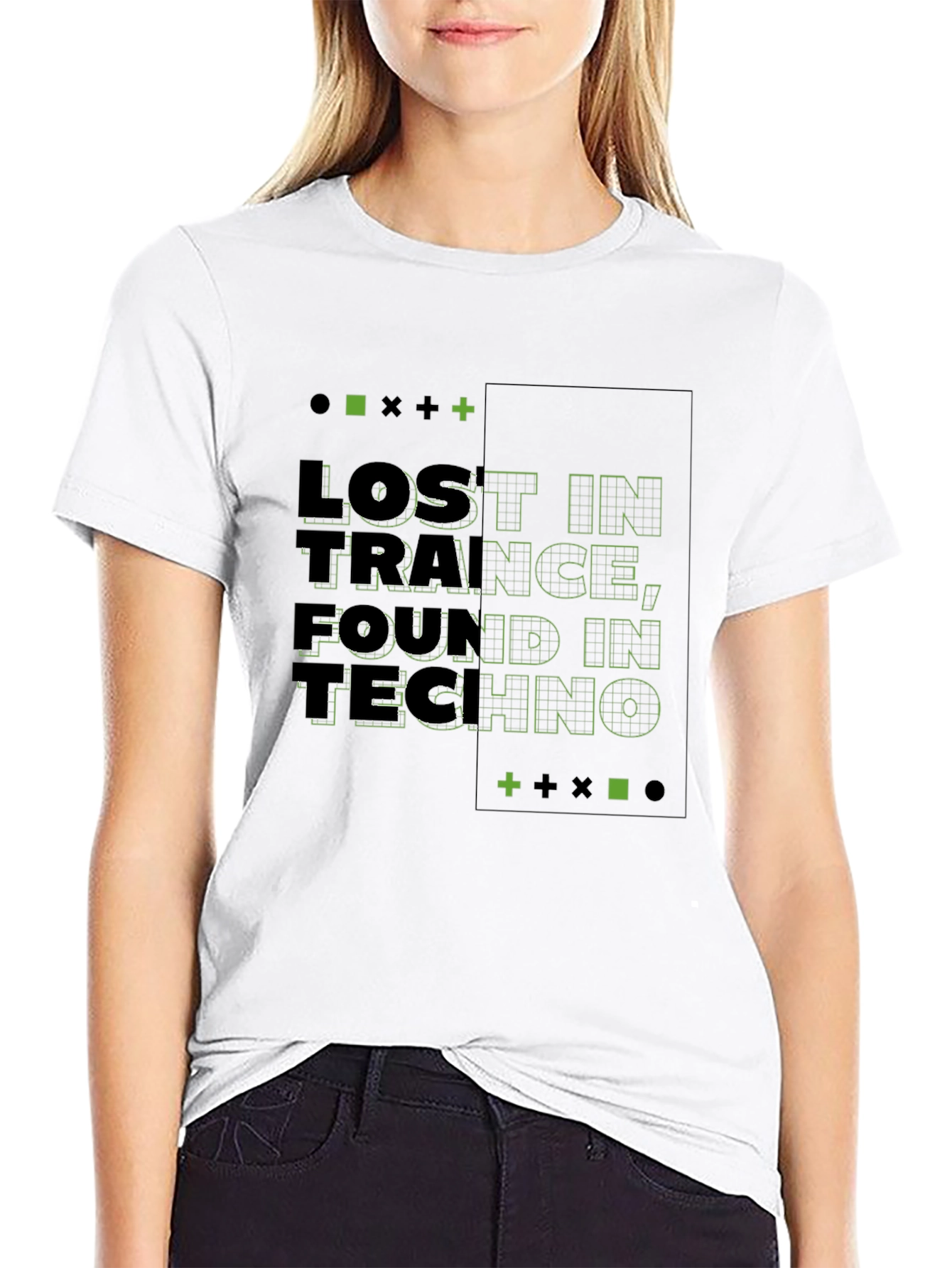 Lost in Trance Found in Techno Black T-Shirt