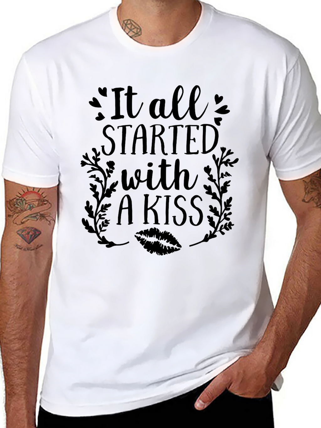 It All Started With a Kiss Graphic T-Shirt
