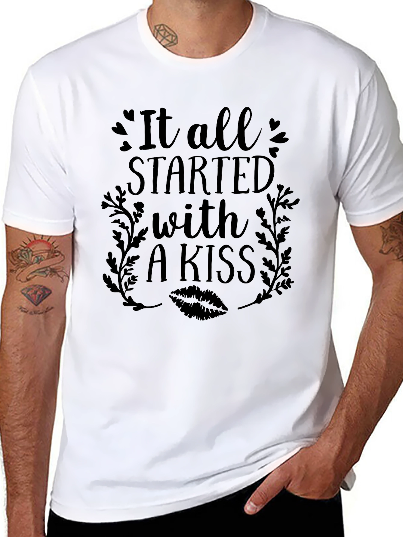 It All Started With a Kiss Graphic T-Shirt