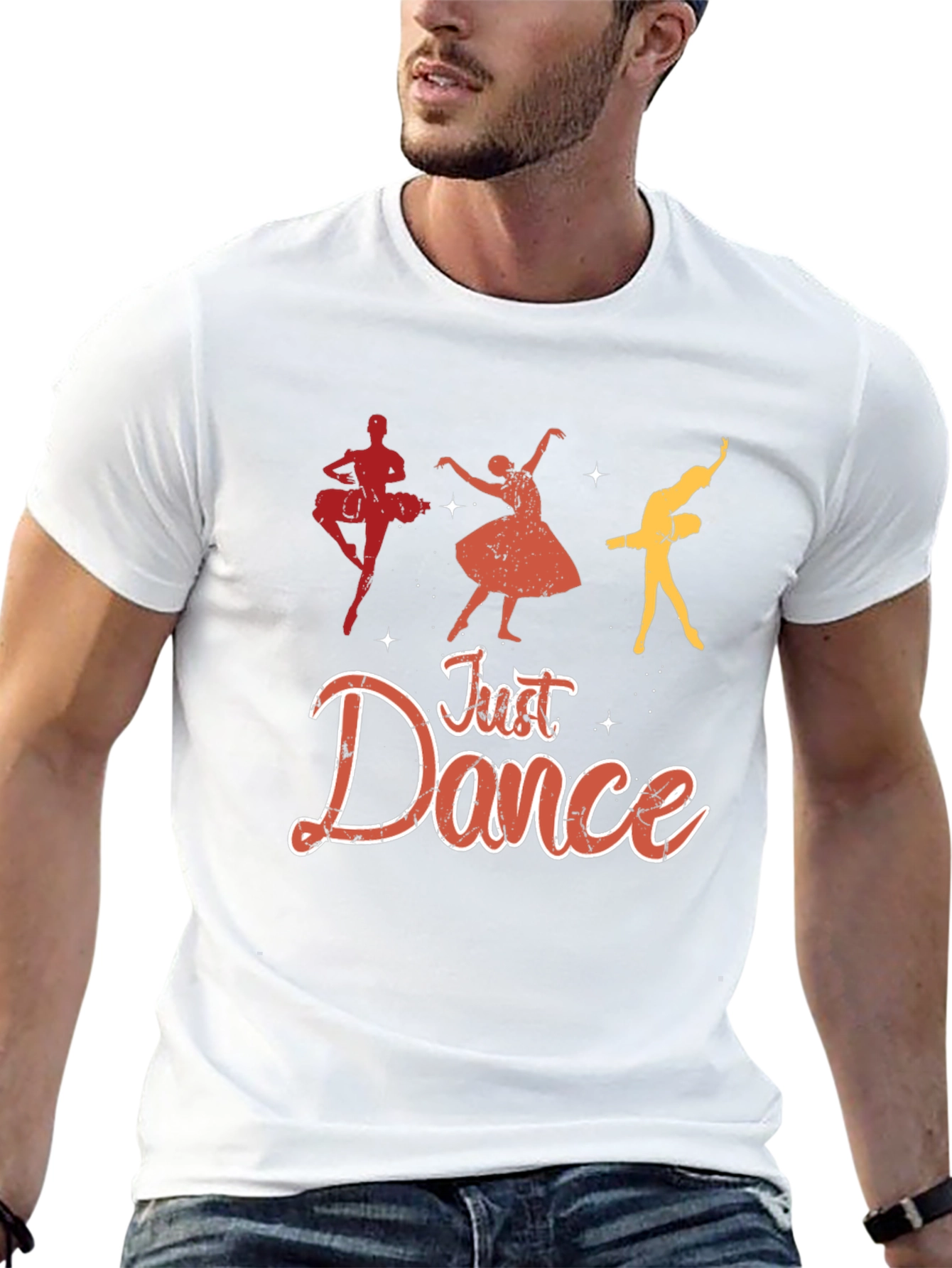 Just Dance Graphic Tee - Black Cotton T-Shirt