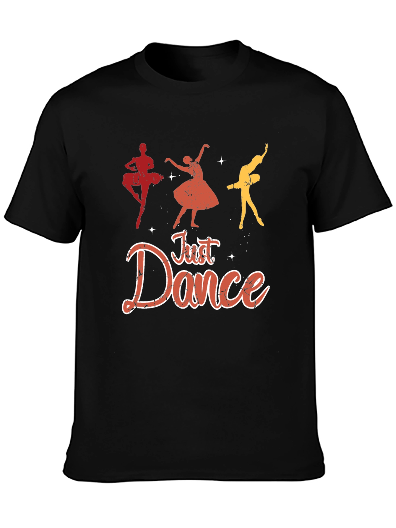 Just Dance Graphic Tee - Black Cotton T-Shirt