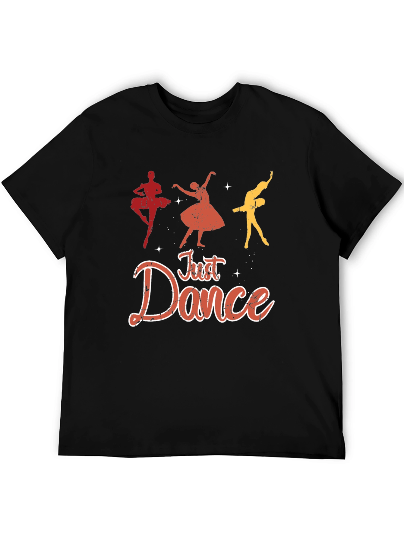Just Dance Graphic Tee - Black Cotton T-Shirt