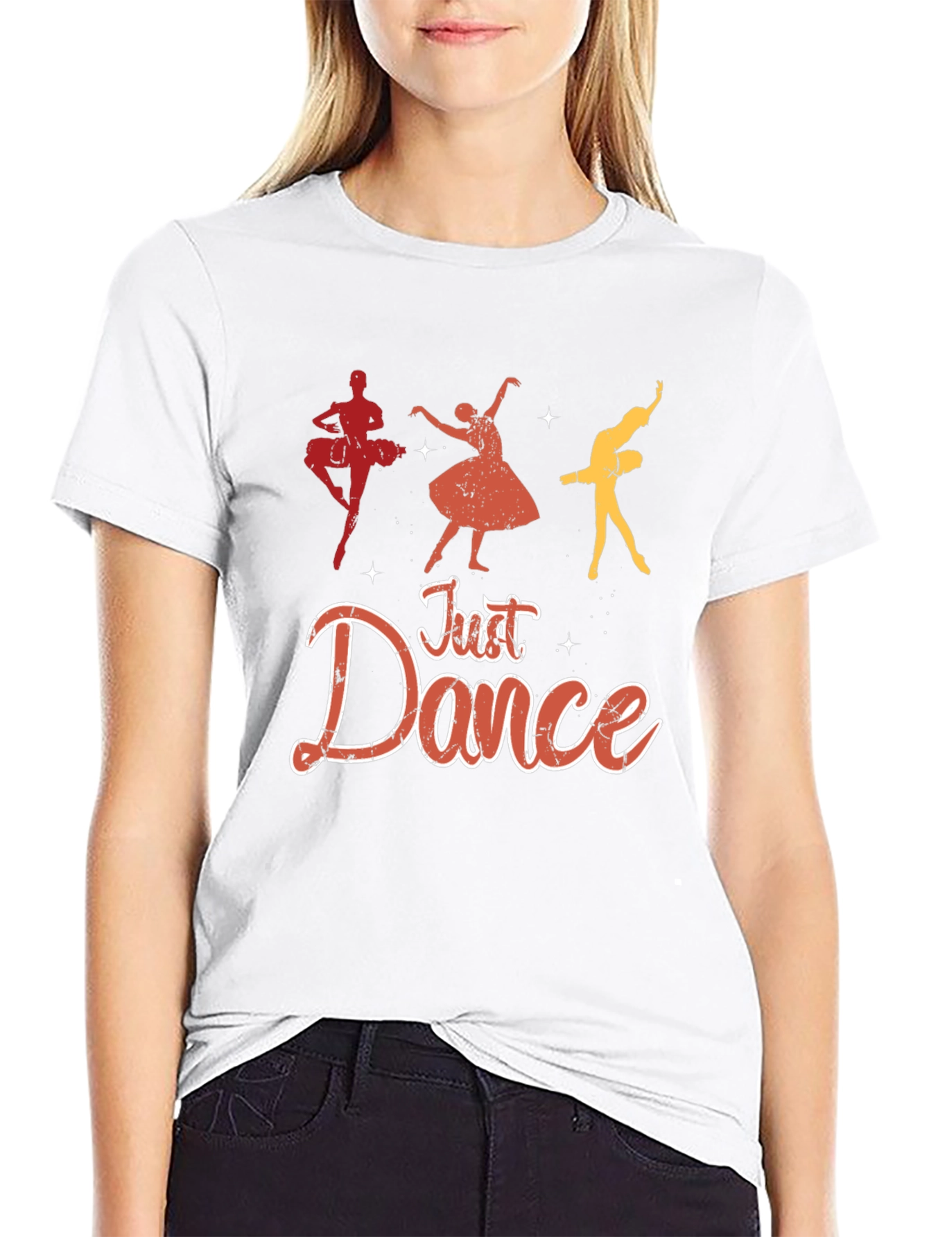 Just Dance Graphic Tee - Black Cotton T-Shirt
