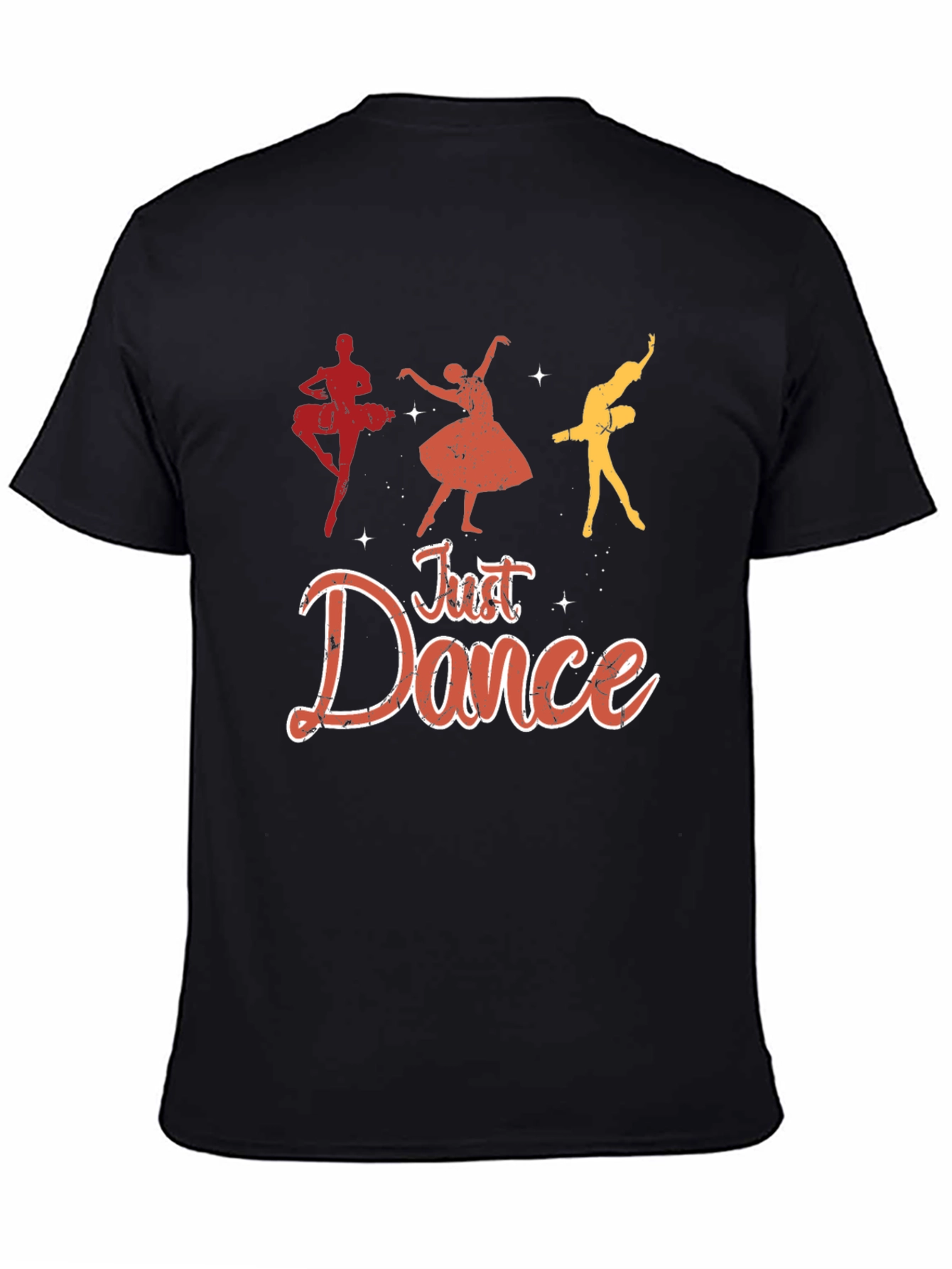 Just Dance Graphic Tee - Black Cotton T-Shirt